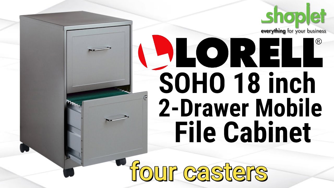 Lorell SOHO 18" 2Drawer Mobile File LLR16873