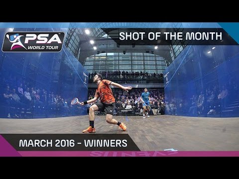 Squash: Shot of the Month - March '16: Ramy Ashour's Corkscrew & Selby's 'Tweener