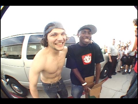 Bam Margera & Terry Kennedy Break Team Van Window 2003