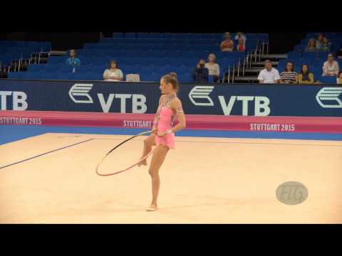 Jelizaveta GAMALEJEVA (LAT) 2015 Rhythmic Worlds Stuttgart - Qualifications Hoop