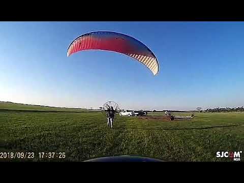 Decolagem de Alpina  Paramotor