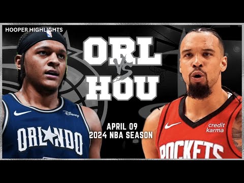 Orlando Magic vs Houston Rockets Full Game Highlights | Apr 9 | 2024 NBA Season