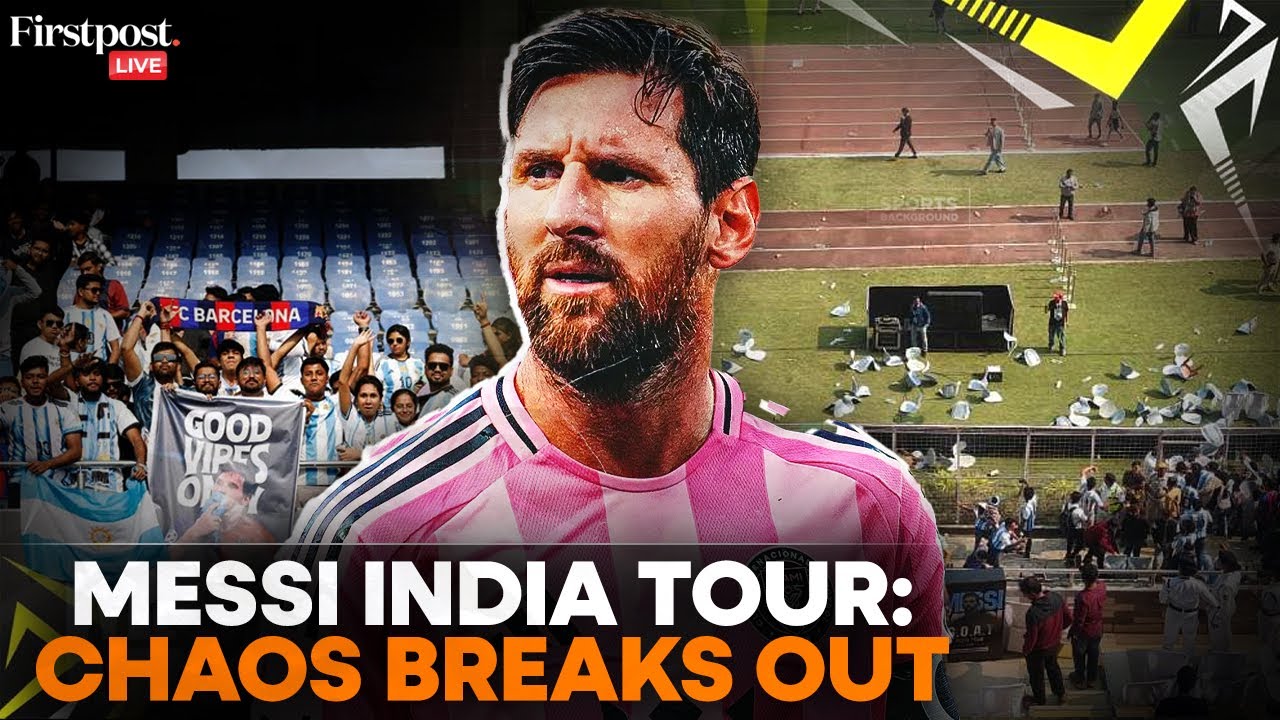 Messi India Tour Chaos LIVE: Violence at Messi's Kolkata Event | Chaos at Salt Lake Stadium