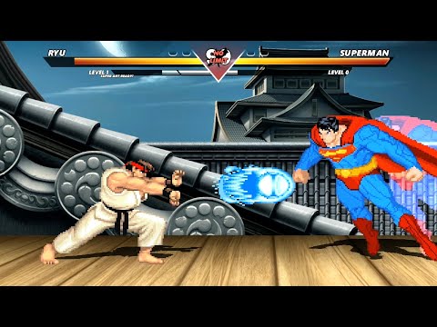 RYU vs SUPERMAN - Highest Level Amazing Fight!