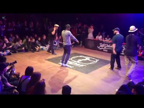 Gabriel & Bobby vs Changman & Funkymoe Juste Debout Nordic 2016 Popping Quarter final