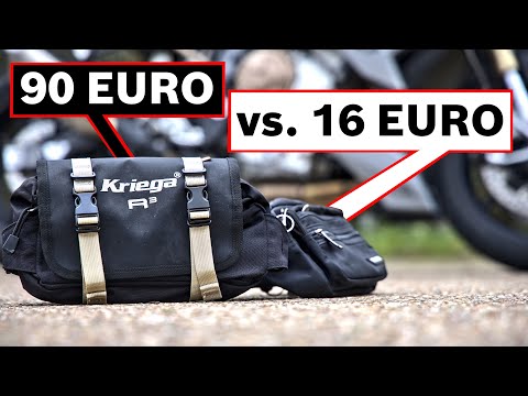 Kriega R3 Motorrad Hüfttasche vs. 16 € Amazon Tasche