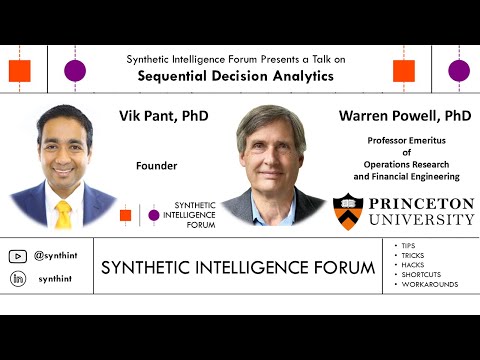 Sequential Decision Analytics (Warren Powell, PhD) - YouTube