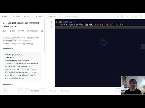 674. Longest Continuous Increasing Subsequence - English Version