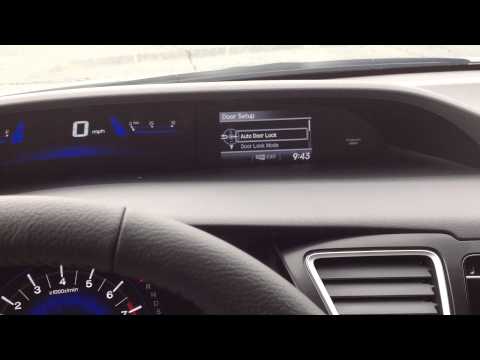 How to set personalized on your 2015 Honda Civic EX