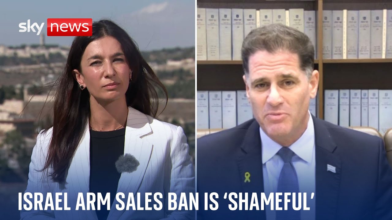 UK decision to cancel some arms exports to Israel 'shameful', Israeli minister says