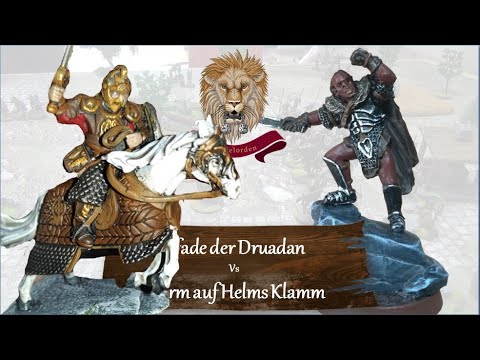 PFADE DER DRUADAN vs STURM AUF HELMS KLAMM - 700 PKT - Beute sichern - Mittelerde Tabletop