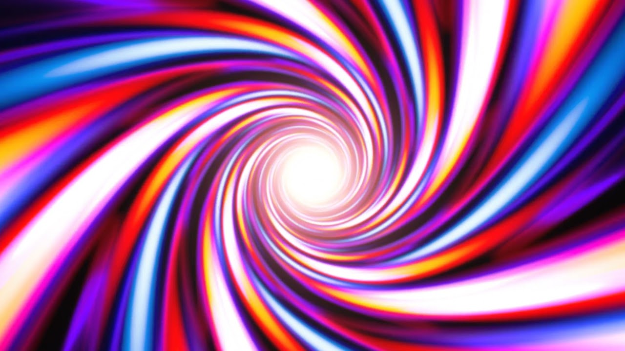 Fast Color Vortex Spiral Swirling in Abstract Psychedelic Tunnel  Background Abstract Wallpaper