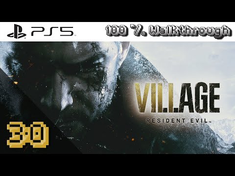 Resident Evil Village (RE8) - 100% Walkthrough Part 30 (Casual Difficulty, Knife Only Speedrun)
