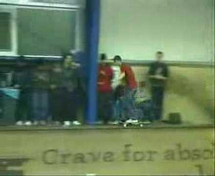 fabio fusco kickflip from halfpipe