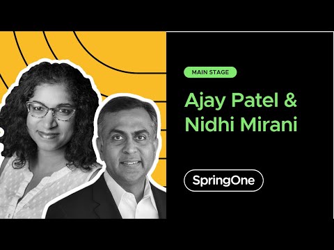 Ajay Patel with Nidhi Mirani at SpringOne 2020
