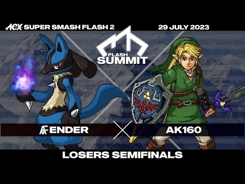 Ender (Rayman, Lucario) vs AK160 (Link) - Losers Semifinals - Flash Summit 5