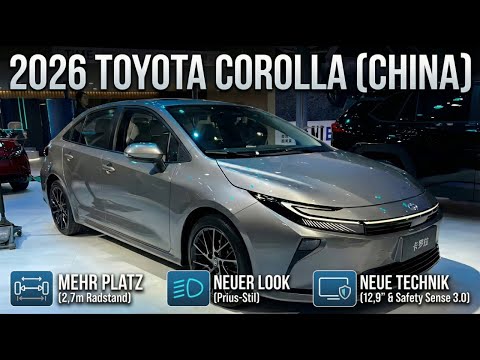 2026 Toyota Corolla Limousine China: Mehr Platz, neuer Look, neue Technik