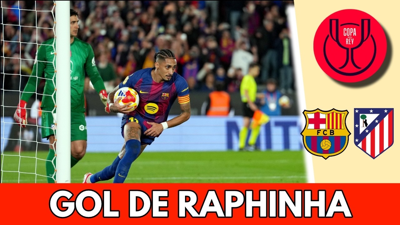 RAPHINHA le da ESPERANZA al BARCELONA justo ANTES del MEDIOTIEMPO con un GOL de PENAL | Copa Del Rey