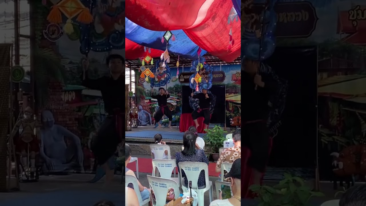 Thai style ￼puppet dance ￼#thailand #Hanuman #hindugod #vibes #city #bangkok #festiveseason