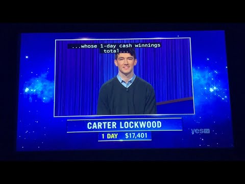 Jeopardy, intro - Carter Lockwood Day 2 (2/21/22)