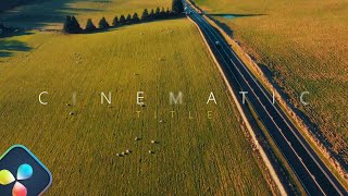 Create CINEMATIC Reveal TITLE on Davinci Resolve!
