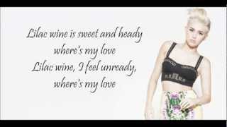 Miley Cyrus - The Backyard Sessions - &quot;Lilac Wine&quot; (LYRICS)