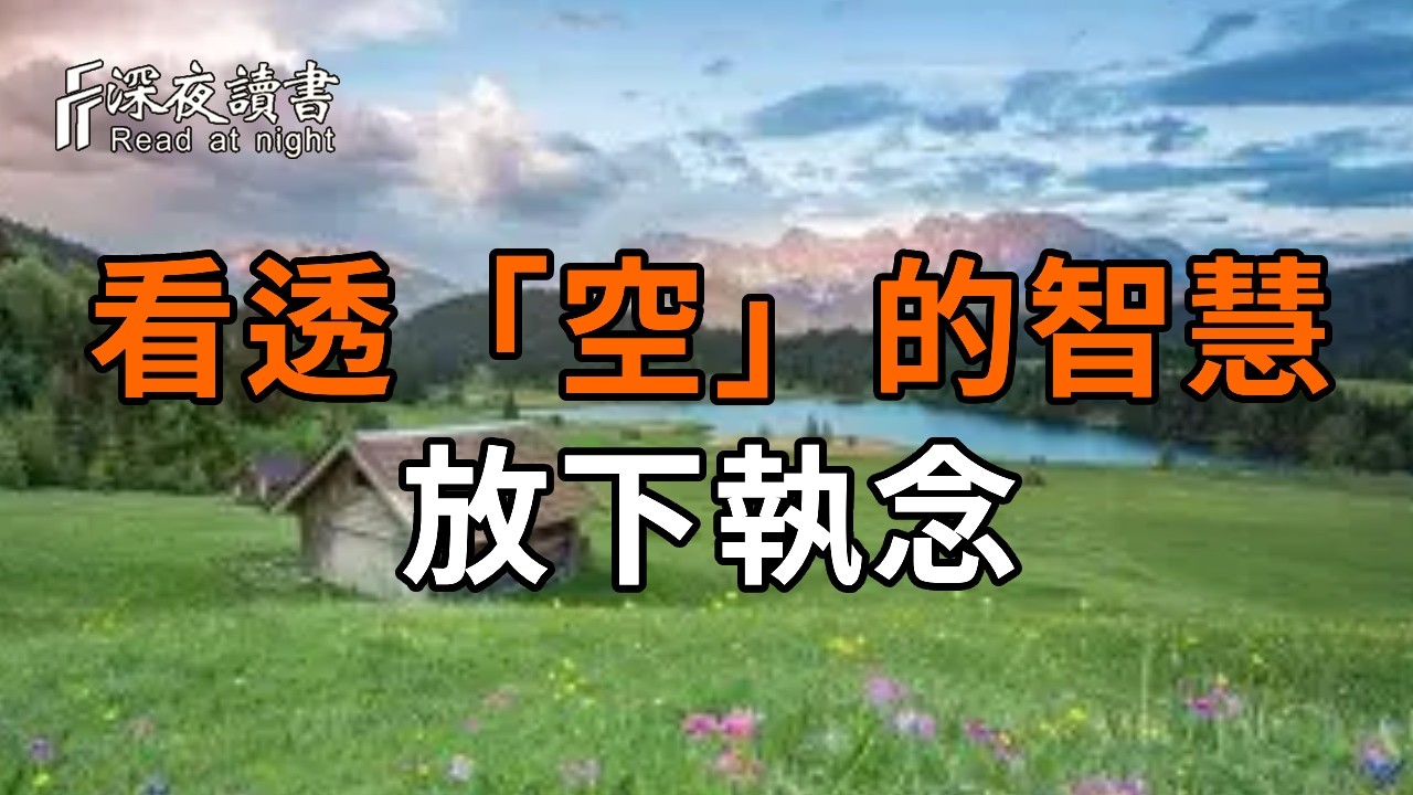 弘一法師：為什麼你總是活得這麼累？因為你太想圓滿！看透「空」的智慧，放下執念，人生 90% 的煩惱瞬