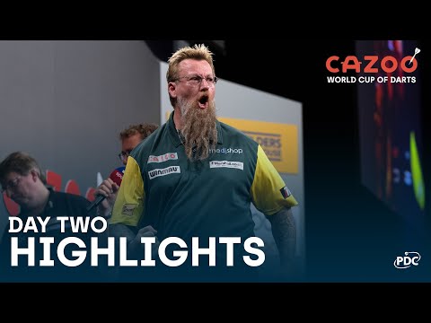 A WIRE AWAY FROM HISTORY! | Day Two Highlights | 2022 Cazoo World Cup of Darts