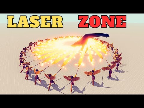 LASER UNITS VS ALL UNITS - Totally Accurate Battle Simulator TABS
