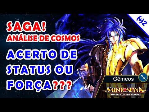 Análise de cosmo do SAGA DE GÊMEOS - Acerto de Status ou Força? - Saint Seya Awakening