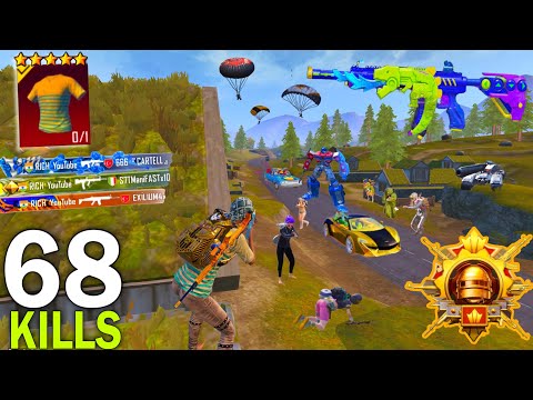 68Kills! 🔥MY BEST LIVIK GAMEPLAY in NEW MODE with HA*KER set 😈 Pubg Mobile