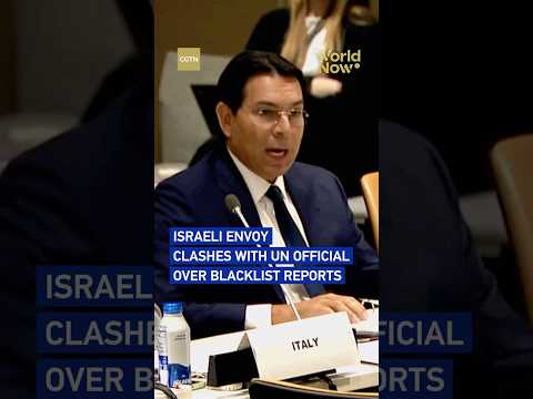 Israeli envoy clashes with UN official over blacklist reports #worldnow