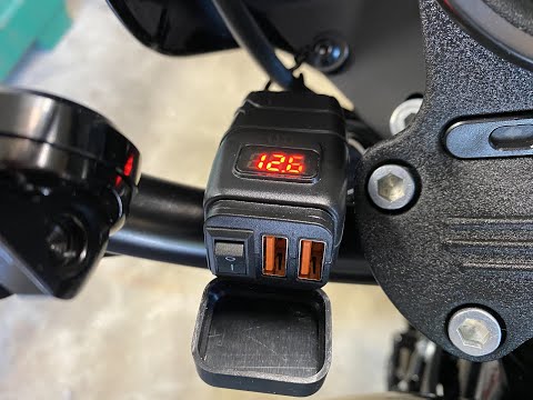 Installing a Dual Port USB Jack On My Harley Davidson Iron 1200 Sportster
