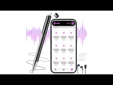 EAKKOR Voice Recorder Pen | 64 GB USB-C | Portable Audio Recorder