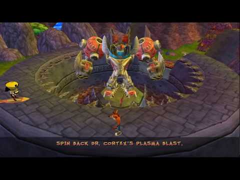 Crash Twinsanity - After defeating mecha bandicoot weird cutsene glitch