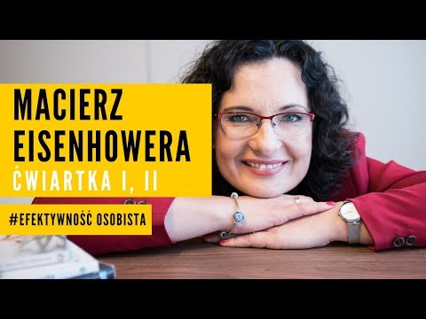 Jak wyznaczać priorytety? - MACIERZ EISENHOWERA - I i II ćwiartka #Efektywność osobista
