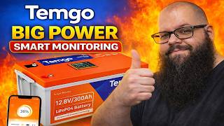 Temgo 12V 300Ah Lithium Battery Tested 200A BMS + LCD + Bluetooth