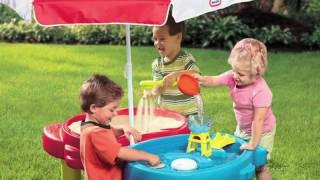 Vaikiškas daugiafunkcis veiklos stalas su skėčiu | 2in1 | Little Tikes 401L