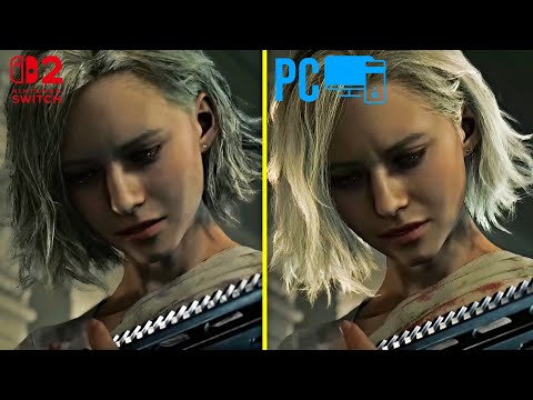 Resident Evil Requiem - Switch 2 Vs PC Graphics Comparison 4K
