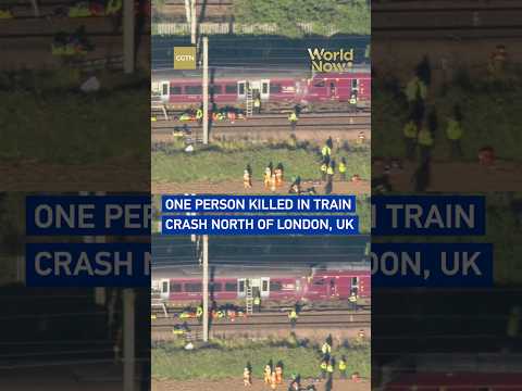 One person killed in train crash north of London, UK