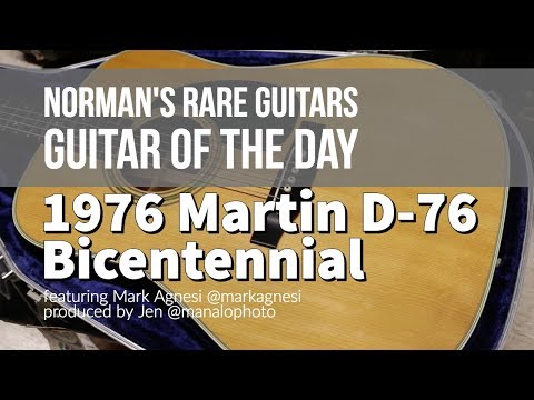 Martin D-76 CF Martin Bi-Centennial Guitar 1976 - Three-piece Rosewood back, herringbone backstrips, rosette soundhole, thirteen pearl stars in ebony fingerboard, and pearl eagle in headstock. image 26