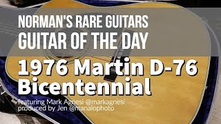 Video thumbnail for Guitar of the Day: 1976 Martin D-76 Bicentennial Model | Norman's Rare Guitars by Normans Rare Guitars