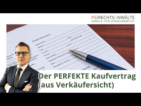 THE PERFECT purchase agreement (from the seller's perspective)