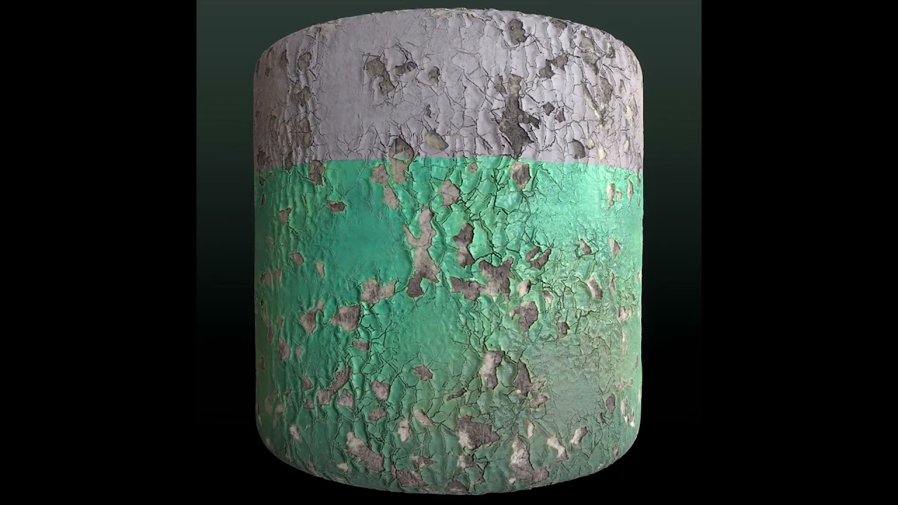 Old Painted Wall Material - Turntable https://www.artstation.com/artwork/QKL5dZ