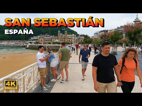 SAN SEBASTIÁN - La JOYA de ESPAÑA🔸Walking Tour 2024 🇪🇦