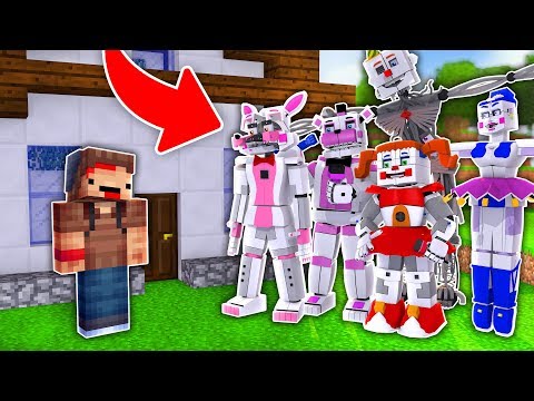 BASE VS FNAF SISTER LOCATION APOCALYPSE - MINECRAFT TROLL + ROLEPLAY