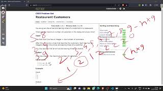 CSES | Restaurant Customers