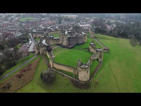 Alnwick Castle From The Air - Jan 2023 #alnwick #alnwickcastle #northumberland #dji #drone #djimini2