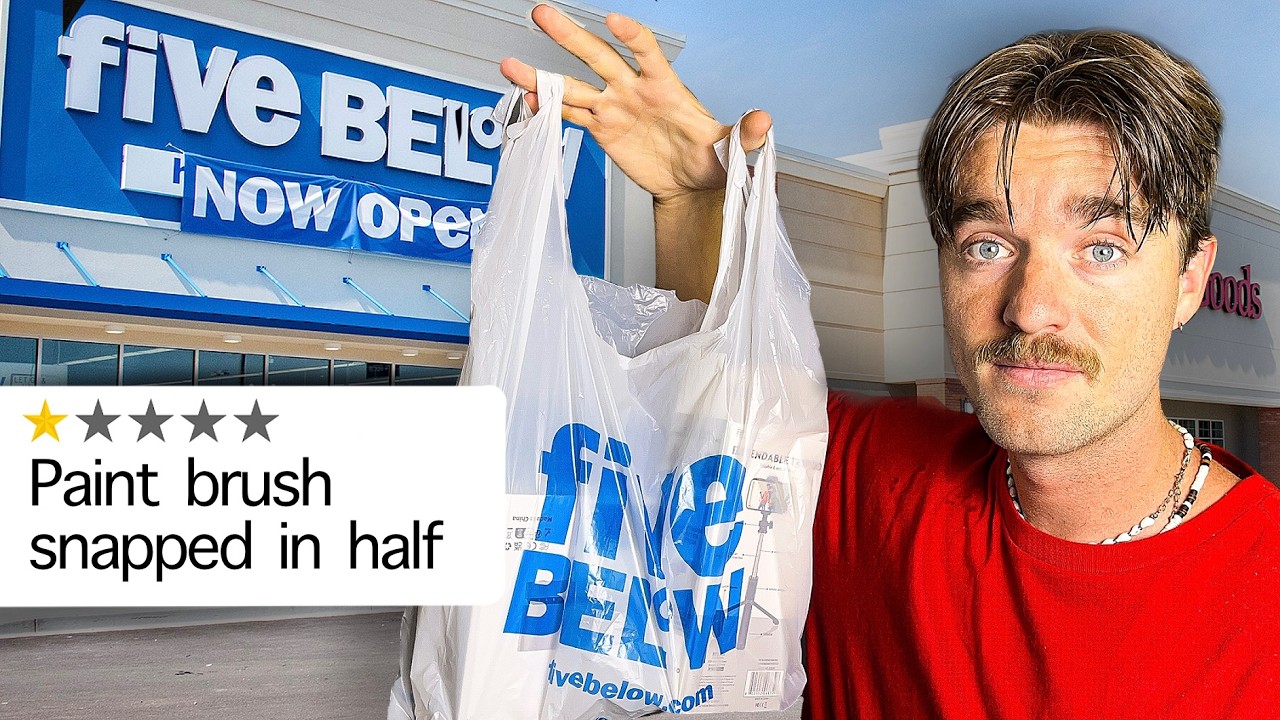 I Try 5 Below's Extremely Cheap Art Supplies - Garbage to Gallery