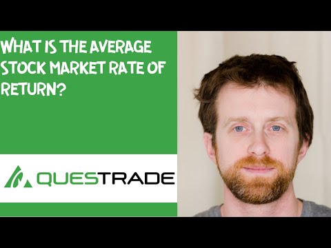 What is the average stock market rate of return?